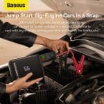 Baseus Super Energy 2-in-1 Car Jump Starter Tire Inflator (1000A) with Digital Display - Image 9