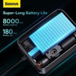 Baseus Super Energy 2-in-1 Car Jump Starter Tire Inflator (1000A) with Digital Display - Image 4