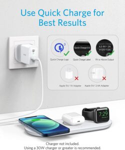 Gadgetoo Anker Powerwave 3-In-1 Qi-Certified Pad Wireless Charging Station – A2590021