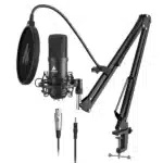 MAONO A03 Combo Condenser Microphone- for Smartphones, DSLR, PC, Laptop