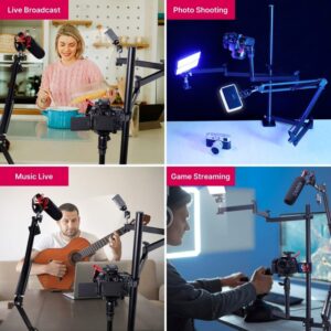 Gadgetoo Ulanzi Vijim Ls24 Desk Boom Arm For Microphone, Dslr Camera, Smartphone &Amp; Blue Yeti