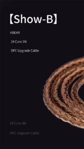 Gadgetoo Kbear Show-B 24 Core 5N Ofc Upgrade Cable 2Pin