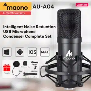 Gadgetoo Maono A04 Usb Microphone Combo Setup