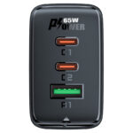 Acefast Fast Charge Wall Charger A43 PD65W GaN (2xUSB-C + USB-A) US - Image 3