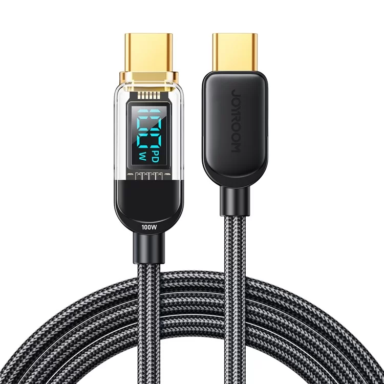 JOYROOM S-CC100A4 100W Digital Display Type-C to Type-C Charging Cable