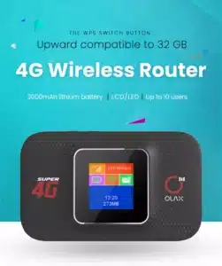 Gadgetoo Olax Mf982 4G 300Mbps Pocket Wi-Fi Router