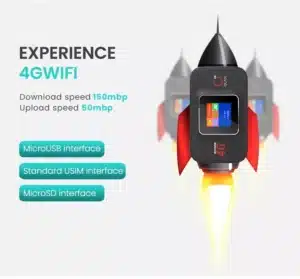 Gadgetoo Olax Mf982 4G 300Mbps Pocket Wi-Fi Router