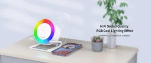 Gadgetoo Recci Rsk-W28 15W Wireless Charger With Speaker