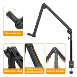 Gadgetoo Ulanzi Vijim Ls24 Desk Boom Arm For Microphone, Dslr Camera, Smartphone &Amp; Blue Yeti
