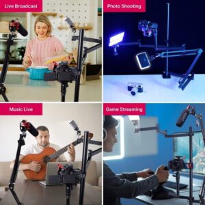 Gadgetoo Ulanzi Vijim Ls24 Desk Boom Arm For Microphone, Dslr Camera, Smartphone &Amp; Blue Yeti