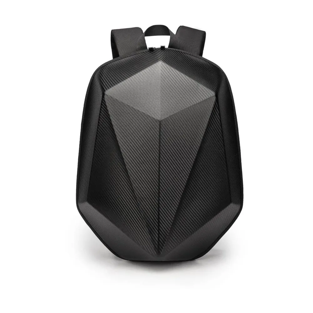 Diamond Shape Carbon Fiber Motorbike Helmet Backpack