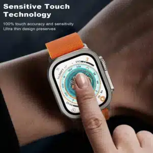 Gadgetoo Anank 9H Aluminium Frame Screen Protector For Iwatch Ultra 49Mm