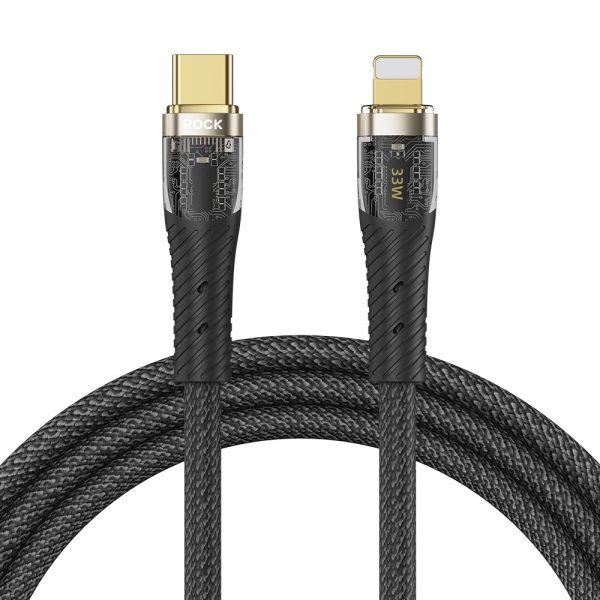 ROCK Z21 PD 33W Transparent Type-C to Lightning Cable