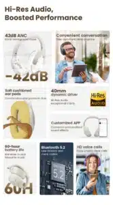 Gadgetoo Haylou S35 Anc Noise Canceling Headphones