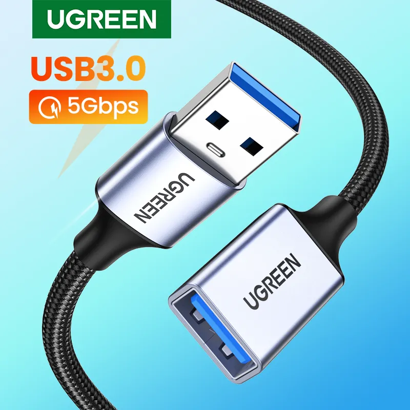 UGREEN Cable Extension USB 3.0 Extender USB Male to Female 5Gbps Data Transfer (2 Meter)
