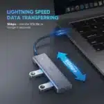 UGREEN CM219 4-Port USB 3.0 HUB with USB-C Power Supply - Image 2