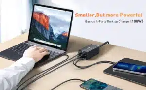 Gadgetoo Baseus Gan3 Pro 4 Ports Desktop Charger 100W