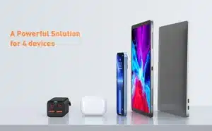 Gadgetoo Baseus Gan3 Pro 4 Ports Desktop Charger 100W