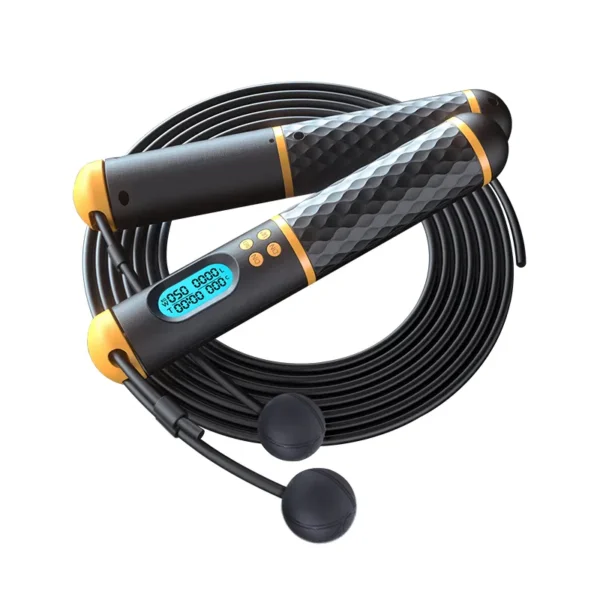 Sport Skipping Rope or Ropeless Fitness With Intelligent Electronic Counting Timer