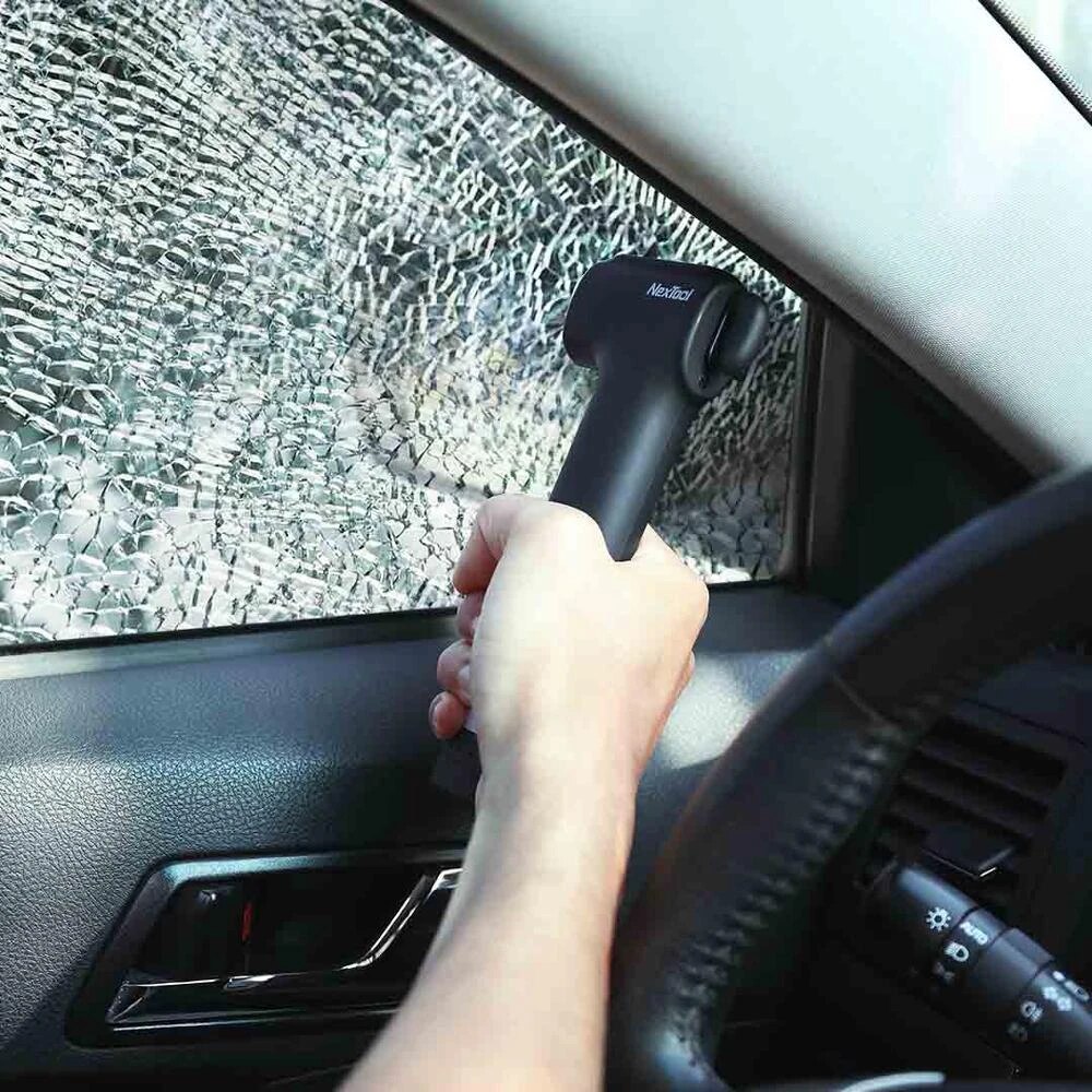 Nextool 4 in1 Multi Safety Hammer Emergency Car Escape Hammer Window Breaker Seatbelt Cutter Flashlight Power Bank