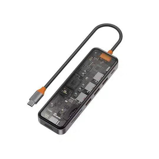 WiWU Cyber Multifunctional 8-in-1 Type C Hub Docking Station