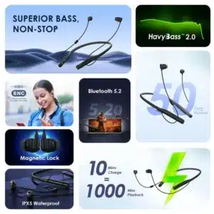 Gadgetoo Oraimo Necklace 4 Dual Eq Wireless Neckband Headphones