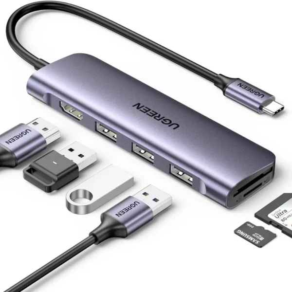 UGREEN CM511 6-in-1 USB C Multifunction HUB