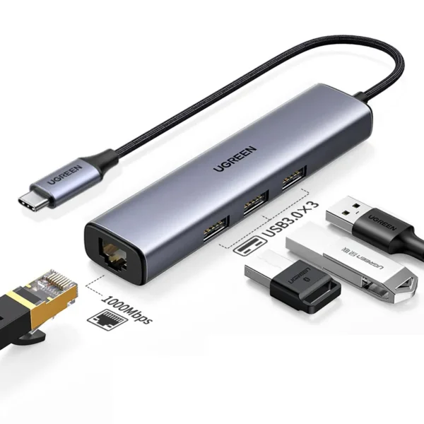 Ugreen Hub Type-C Multi Functional 5in1 Docking Station 1x HDMI 3x USB 3.0 1x Rj45