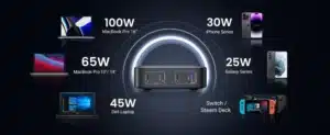 Gadgetoo Ugreen Nexode 4 Ports 100W Gan Desktop Charger (90736)