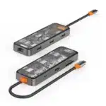 WiWU Cyber Multifunctional 8-in-1 Type C Hub Docking Station