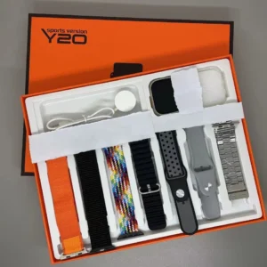 Gadgetoo Y20 Sports Version Smart Watch Suit With 7 Straps Watch Case Included Fitness Watch Gift Box For New Ultra