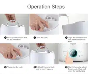 Gadgetoo Xiaomi Deerma Led Screen Air Humidifier Aroma Diffuser Oil Ultrasonic Fog 5L