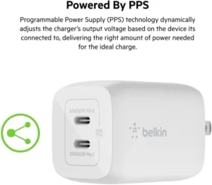 Gadgetoo Belkin Boost Charge Pro 65W Dual Usb-C Wall Charger