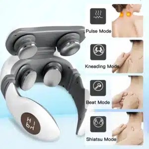 Gadgetoo Smart Neck Massager Electric Back And Shoulder Cervical Tens Heat Massage