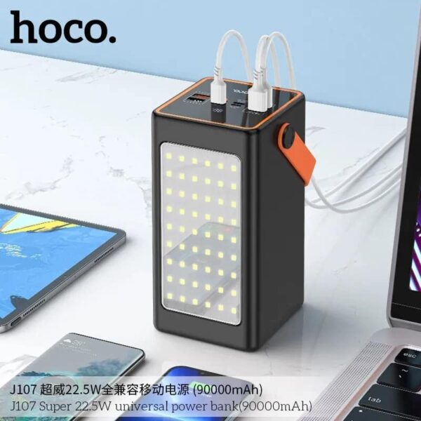 Hoco J107 Super PowerBank 90000mAh LED Display and Table Lamp