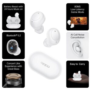 Gadgetoo Oppo Enco Buds Bluetooth True Wireless In Ear Earbuds(Tws)