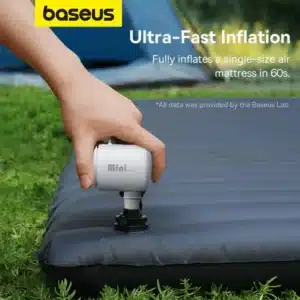 Gadgetoo Baseus Pocketgo Portable Air Pump Compact 2-In-1 Inflate / Deflate Air Pump For Camping, Hiking