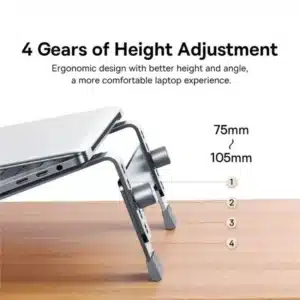 Gadgetoo Baseus Ultrastable Series Aluminum Alloy 4 Gear Adjustable Desktop Laptop Stand