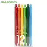 Kacogreen KACO 12 Colors Rainbow Colorful Sign Pen 0.5mm Refill Write Length 400m For Children Gift