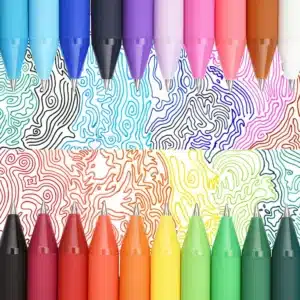 Gadgetoo Kacogreen Kaco 12 Colors Rainbow Colorful Sign Pen 0.5Mm Refill Write Length 400M For Children Gift