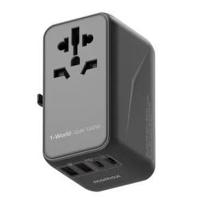 Gadgetoo Momax 1-World Ua10 100W Gan 4 Ports + Ac Travel Adapter