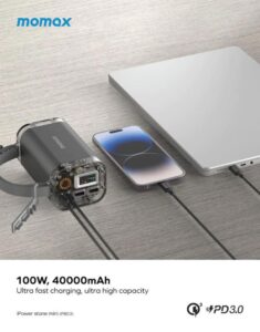 Gadgetoo Momax Power Stone Mini Outdoor Power Station 40000Mah Pb03