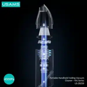 Gadgetoo Usams Zb259 Portable 55W 4300Pa Wireless Handheld Auto Mini Cordless Car Vacuum Cleaner