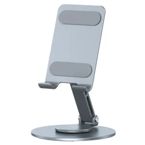 Gadgetoo Usams Zj074 Aluminum Alloy 360 Rotating Folding Holder For Phone / Tablet