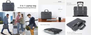 Gadgetoo Wiwu Pocket Sleeve For 13.3 Inch Laptop Waterproof Multi Pockets Bag