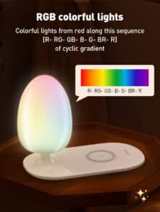 Gadgetoo Ldnio Y3 3 In1 Wireless Charger With Led Lamp Wireless Charger Alarm Clock