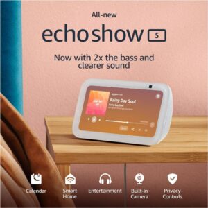Gadgetoo All-New Echo Show 5 (3Rd Gen, 2023 Release) | Smart Display With 2X The Bass And Clearer Sound