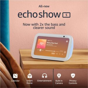 Gadgetoo All-New Echo Show 5 (3Rd Gen, 2023 Release) | Smart Display With 2X The Bass And Clearer Sound
