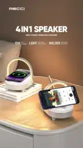 Gadgetoo Recci Rls-L16 4 In1 Speaker Wireless Charger