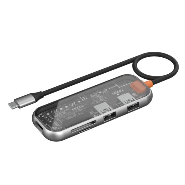 WiWU 5 in 1 Cyber Series Multi-function USB-C / Type-C Docking Station HUB